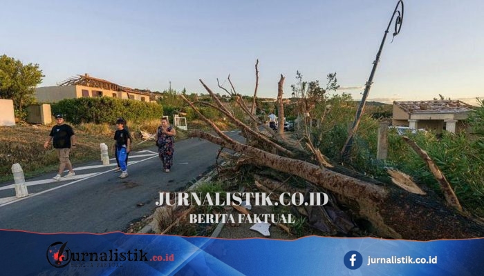 Tornado di Prancis: puluhan terluka, ratusan rumah rusak