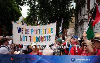 AS Menetapkan Palestine Action sebagai Kelompok Teroris, Inggris Melarangnya pada 2025