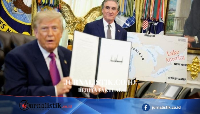 Trump Terbitkan Perintah Eksekutif Ubah Nama Lake Ontario Jadi Lake America