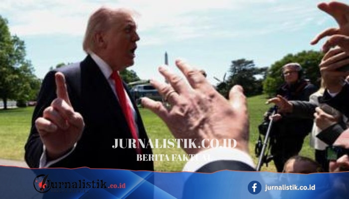 Apa yang membuat Donald Trump menghentikan wartawan saat ditekan pertanyaan?