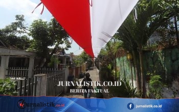 Ide Mendadak Ketua RW: Bendera Merah Putih 400 Meter di Tangerang Tuntas 20 Jam