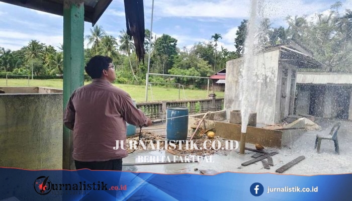 Sumur Bor di Aceh Timur Memuntahkan Air hingga 40 Meter, Ada Gas yang Mudah Terbakar