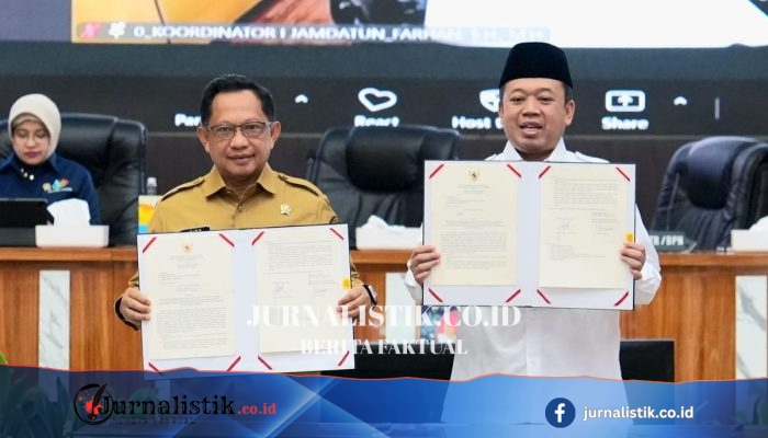 Tito Karnavian dan Nusron Wahid Resmi Teken SEB Integrasi Data BPHTB untuk Layanan Pertanahan