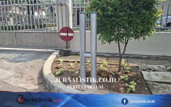 Muncul Tiang Portal di Jalan Indramayu Menteng, Warga Menduga Permintaan Pejabat