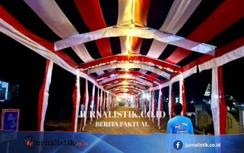 Bendera Merah Putih 210 Meter Jadi Atap Lorong, Swadaya Warga Sumber Gedhe Tembus Rp 67 Juta
