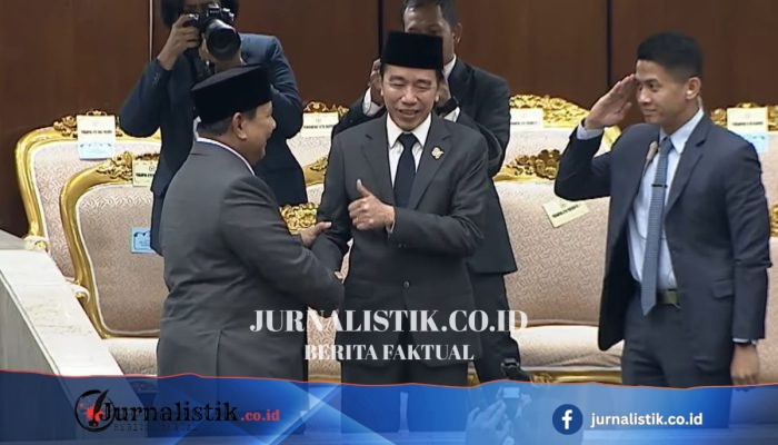 Jokowi Beri Jempol untuk Prabowo Usai Pidato Kenegaraan di DPR