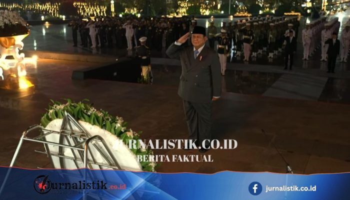 Dalam rangka HUT ke-81 RI, Prabowo memimpin renungan suci di TMP Kalibata