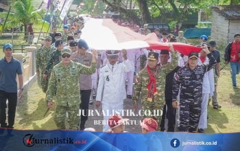 HUT RI ke-81 di Maluku: Wagub hingga Pangdam XV Pattimura Mengarak Bendera Merah Putih 500 Meter, Terkait Isu RMS