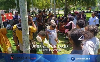 Keriuhan Lomba 17-an di PLBN Skouw, Perbatasan RI–Papua Nugini Usai Upacara HUT ke-81