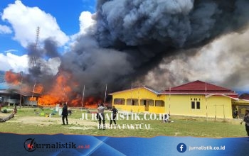 Api Menghanguskan 17 Barak di Kompleks Asrama Polres Mamberamo Tengah; 46 Personel Terdampak