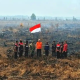 Relawan Kalteng Kibarkan Merah Putih di Lokasi Karhutla pada HUT RI ke-81, 17 Agustus 2026