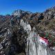 Pada Ketinggian Carstensz Pyramid, Merah Putih Berkibar sebagai Tanda Kedaulatan