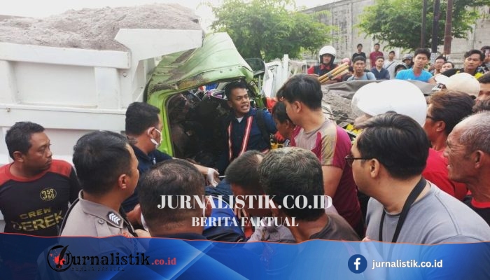 Tabrakan Beruntun di Ponorogo: 4 Orang Luka, Sopir Truk Terjepit