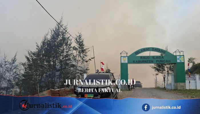 Kebakaran Lahan di Puncak Papua Tengah Dekat RSUD Ilaga, Pasien Dievakuasi