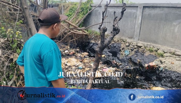 Limbah Minyak Cemari Parit, Kebakaran Hebat Buat Warga Deli Serdang Gelisah