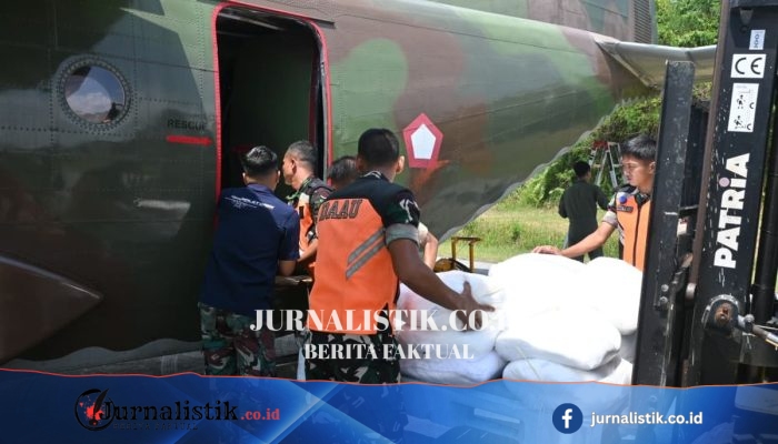 Hari Kedua OMC, Pesawat Casa Sebar 1,6 Ton Natrium Klorida (NaCl) di Kaltim