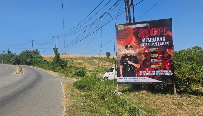 Letkol Arm Fiat Suwandana, Dandim 1313/Pohuwato, Ajak Warga Cegah Karhutla: Stop Pembakaran Hutan dan Lahan