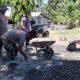 Hari ke-11 Gotong Royong di Desa Isimu Raya, Personel Batalyon A Pelopor dan Staf Brimob Gorontalo Tuntaskan 6 Titik Jalan Rusak Parah