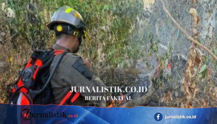 Api Kebakaran Lahan di Desa Bulontala Berhasil Dikendalikan, Dit Samapta Polda Gorontalo Turun Tangan
