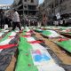 Pemakaman massal di Gaza untuk 112 warga Palestina yang tewas dalam serangan Israel 2023