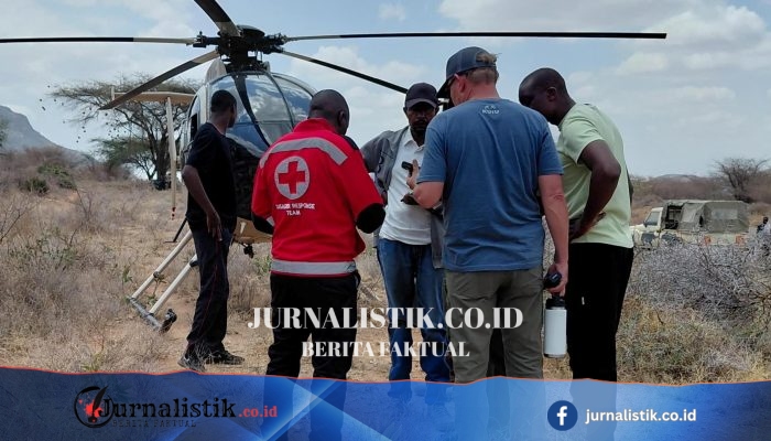 Helikopter Jatuh di Mount Ololokwe, Kenya: Enam Wisatawan dan Pilot Tewas