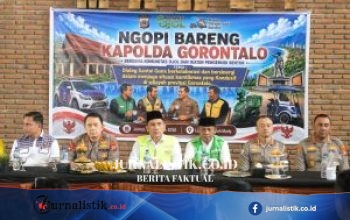 Kapolda Gorontalo Ngopi Bareng Ojol dan Pengemudi Bentor, Serap Aspirasi serta Berikan Layanan Kesehatan
