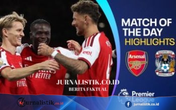 Sorotan Liga Inggris: Arsenal Menang 3-0 atas Coventry City
