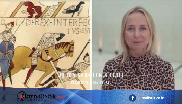 Adegan bersejarah apa yang ada di Bayeux Tapestry saat dipamerkan di British Museum?