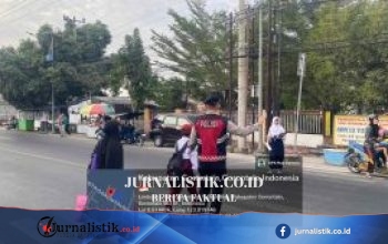 Dit Samapta Polda Gorontalo Atur Arus Saat Jam Masuk Sekolah, Personel Turun Langsung