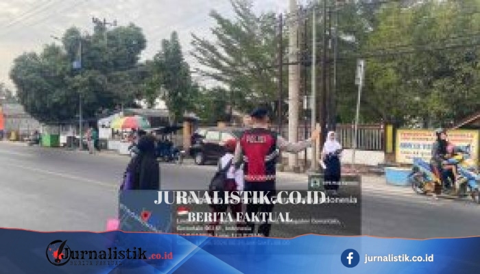 Dit Samapta Polda Gorontalo Atur Arus Saat Jam Masuk Sekolah, Personel Turun Langsung
