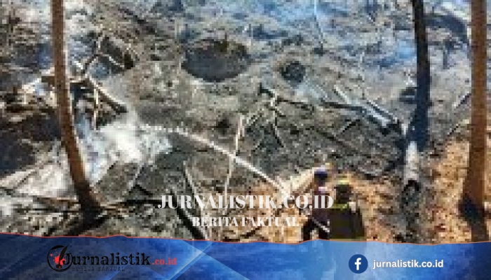 Brimob Polda Gorontalo Padamkan Kebakaran Lahan Botumoputi (1 Sep 2026), AWC Terkendala Sungai, Pakai Mesin Alkon
