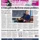 “Nigel hits the jackpot” dan “Dark day for democracy” di halaman Minggu: Reform UK mendapat donasi ganda rekor £72m