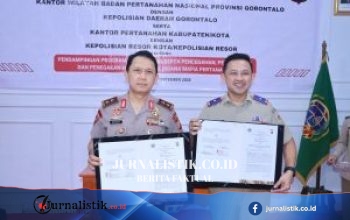 Kerja Sama Pertanahan–Kepolisian Diperkuat, Kapolda Gorontalo Teken PKS BPN dan Polda Gorontalo