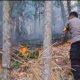 Kebakaran Lahan di Alale, Bone Bolango, Tuntas Dipadamkan; Polisi dan Damkar Sigap