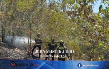 Kebakaran Lahan Milik Pemda di Bongohulawa Berhasil Dipadamkan Tim Samapta Polda Gorontalo