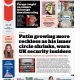 Sorotan headline media: ‘Foreign donations sting’ serta ‘Argentina threat to Falklands’