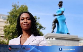 Patung “Everywoman” Lady in Blue Tschabalala Self Dipasang di Trafalgar Square, Dua Tahun ke Depan