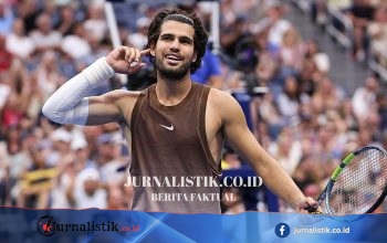 US Open 2026: Carlos Alcaraz Bikin Kemenangan di Laga Kembali, Tundukkan Roman Safiullin 6-4 6-4 6-4
