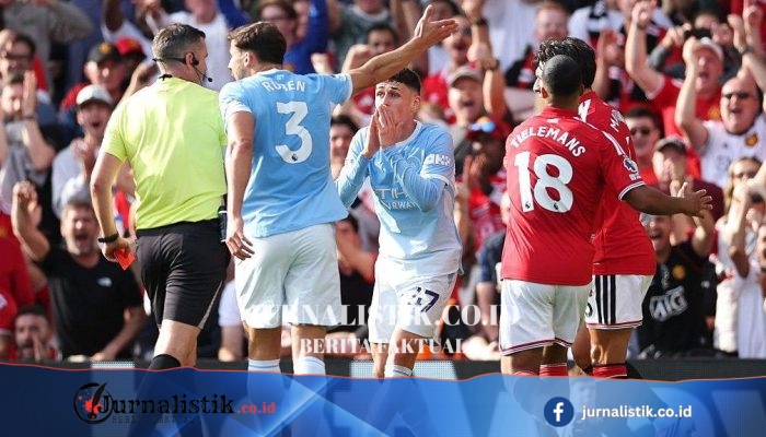 Phil Foden mendapat kartu merah, Erling Haaland jadi pembeda—penilaian pemain Man United vs City