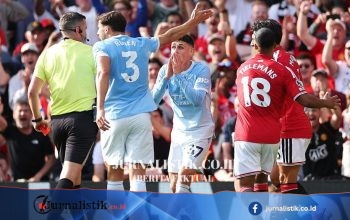 Foden Kartu Merah, Haaland Bikin Gol Penentu—Nilai Pemain MU vs City