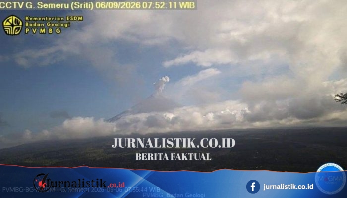 Semeru Erupsi: Kolom Abu Terpantau Setinggi 1.000 Meter