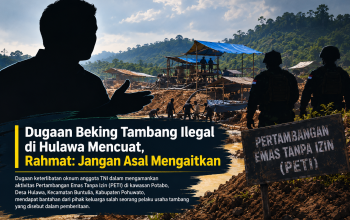 Rahmat Mohamad membantah dugaan pembekingan oleh oknum anggota TNI terkait PETI Potabo, Hulawa, Pohuwato, dan meminta informasi dibuktikan.