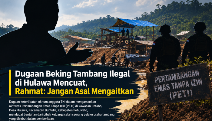 Dugaan Beking Tambang Ilegal di Hulawa Mencuat, Rahmat: Jangan Asal Mengaitkan