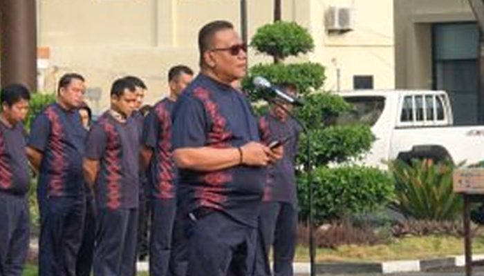 AKBP Dr. dr. Dhiwangkoro Aji Kadarmo, Sp.FM., DFM., M.H., Ajak Personel Polda Gorontalo Jaga Kesehatan dan Tetap Bersyukur