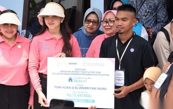 Selvi Ananda Rakabuming Resmikan Bedah Rumah SERUNI untuk Lima Keluarga Risiko Tengkes di Gorontalo