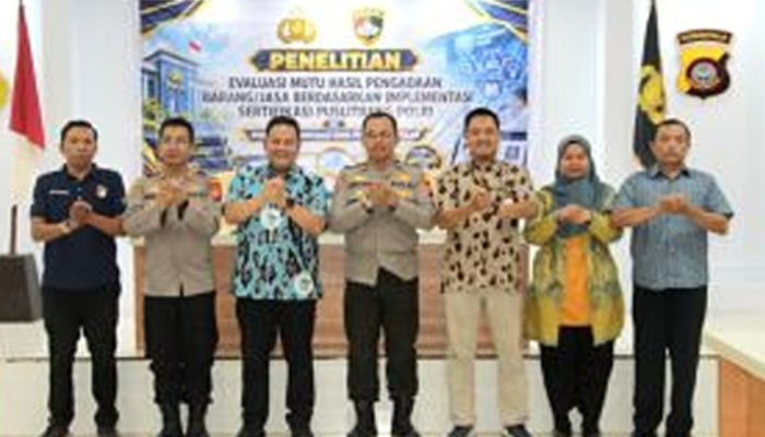 Puslitbang Mabes Polri Menilai Mutu Hasil Pengadaan Barang dan Jasa di Polres Gorontalo Kota