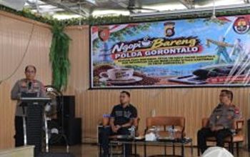 Ngopi Bareng Wartawan dan Influencer, Wakapolda Gorontalo Perkuat Sinergi Kamtibmas