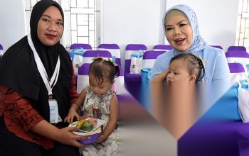 Wagub Idah Syahidah Salurkan PMT untuk Cegah Stunting di Huangobotu
