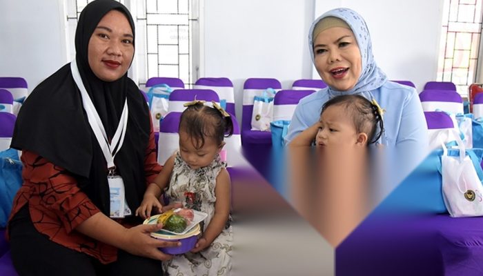 Wagub Idah Syahidah Salurkan PMT untuk Cegah Stunting di Huangobotu